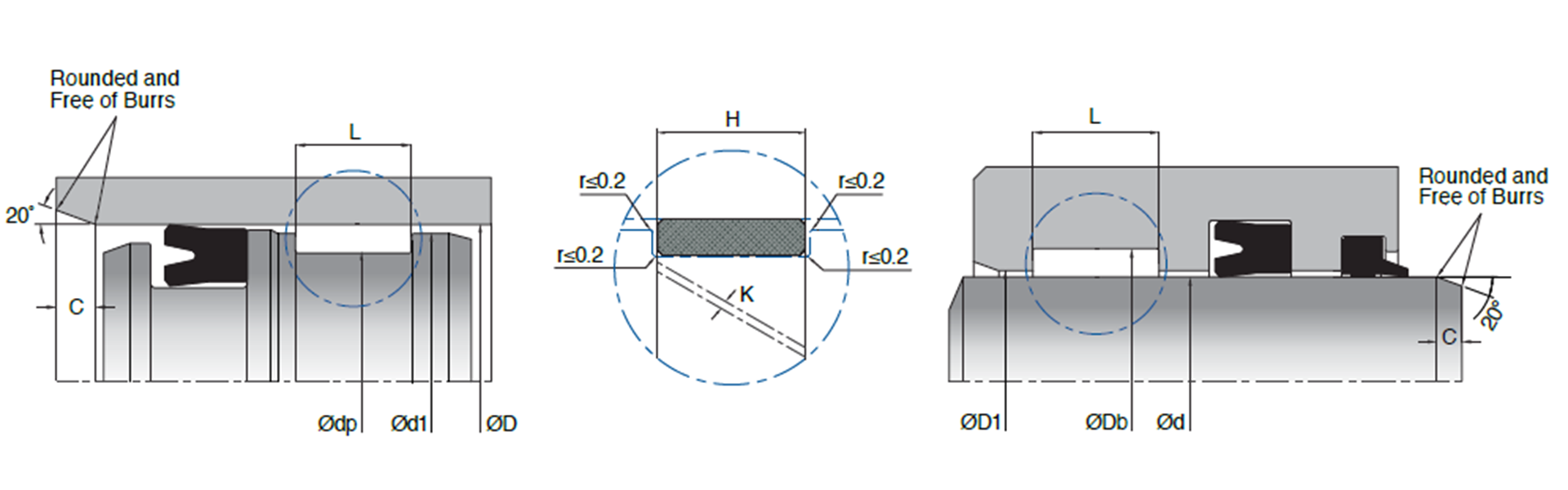 K78 PistonRod Guide Ring